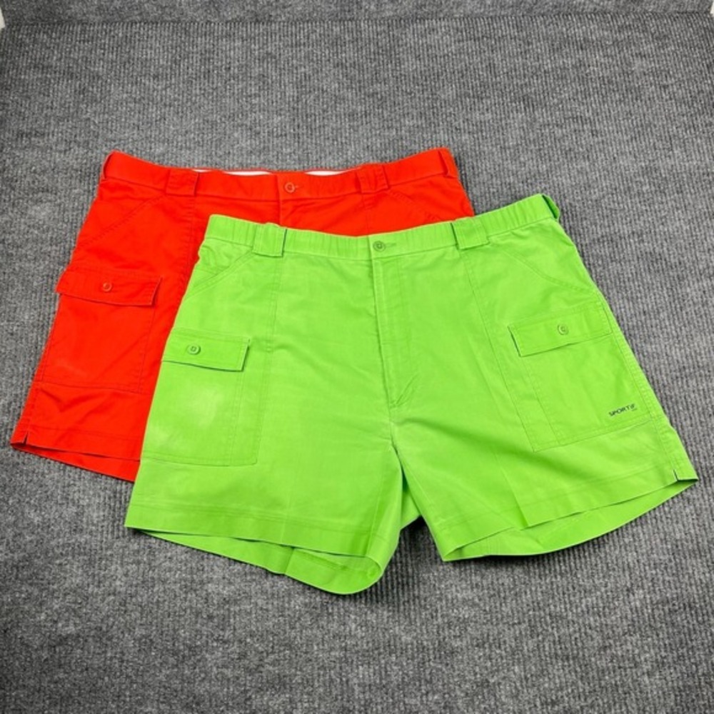 Sportif Lauderdale Short Mens 44 LOT of 2 Cargo Gorpcore Fishing‎ Utility Boat